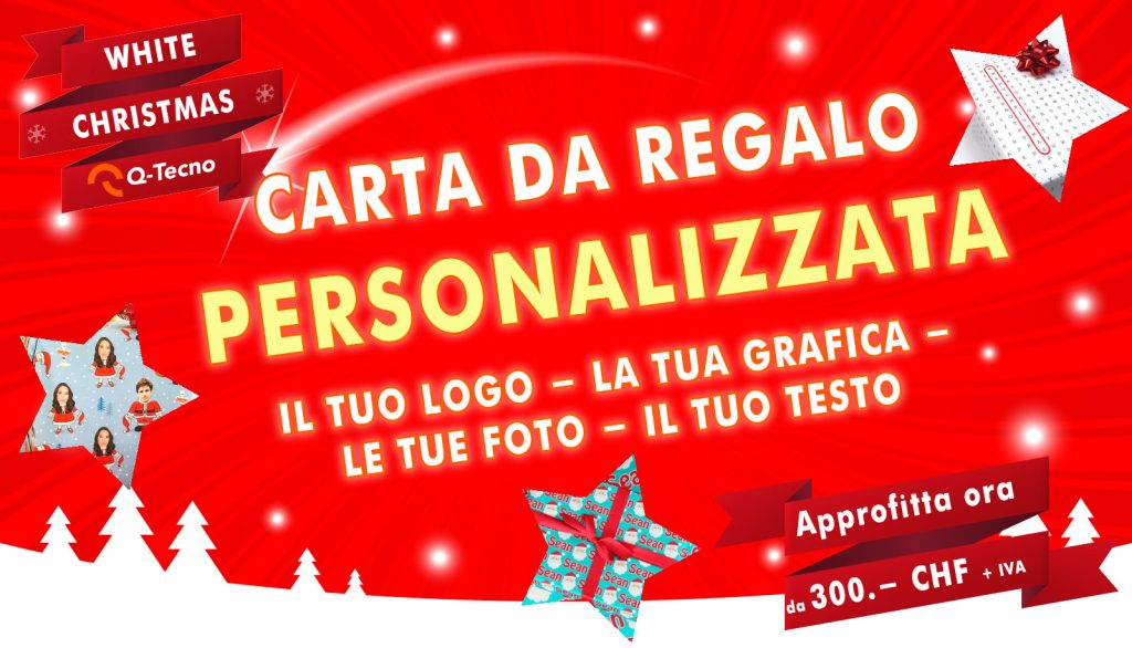 carta da regalo personalizzata ticino